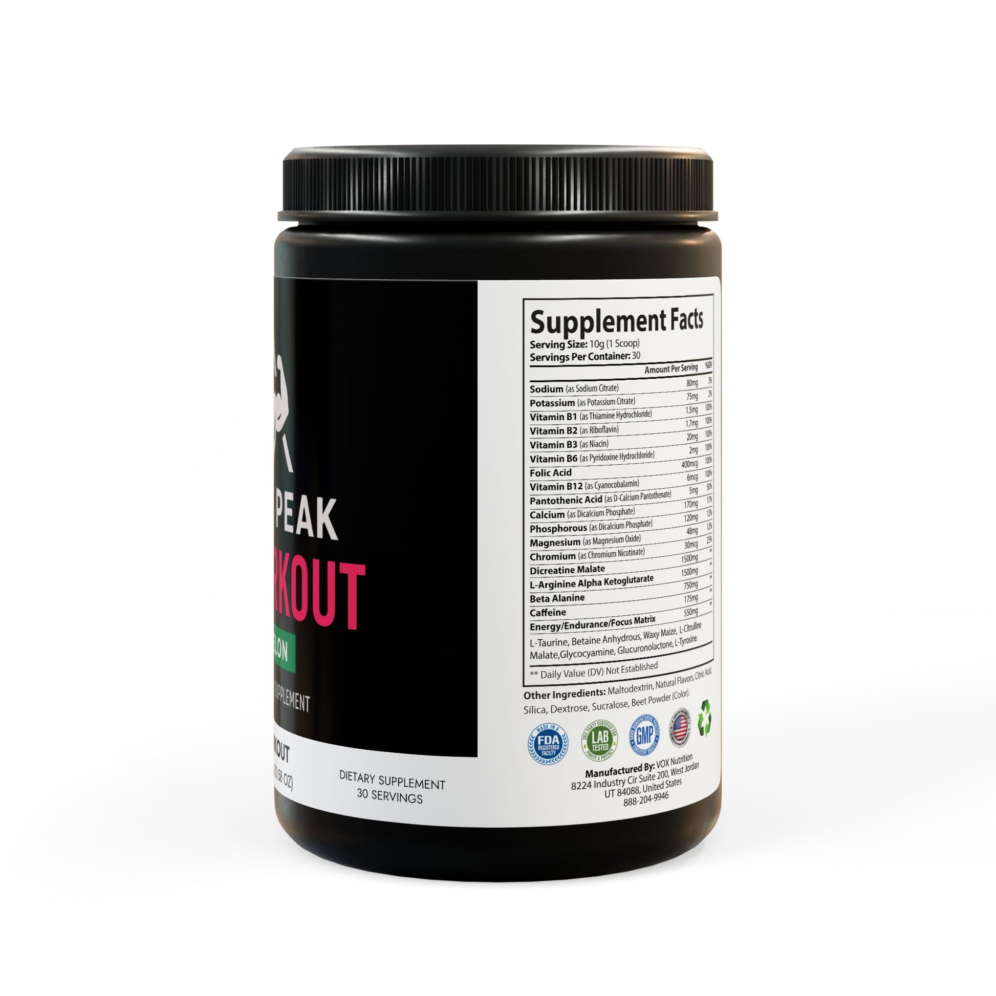 Lifters Peak Watermelon Pre-Workout