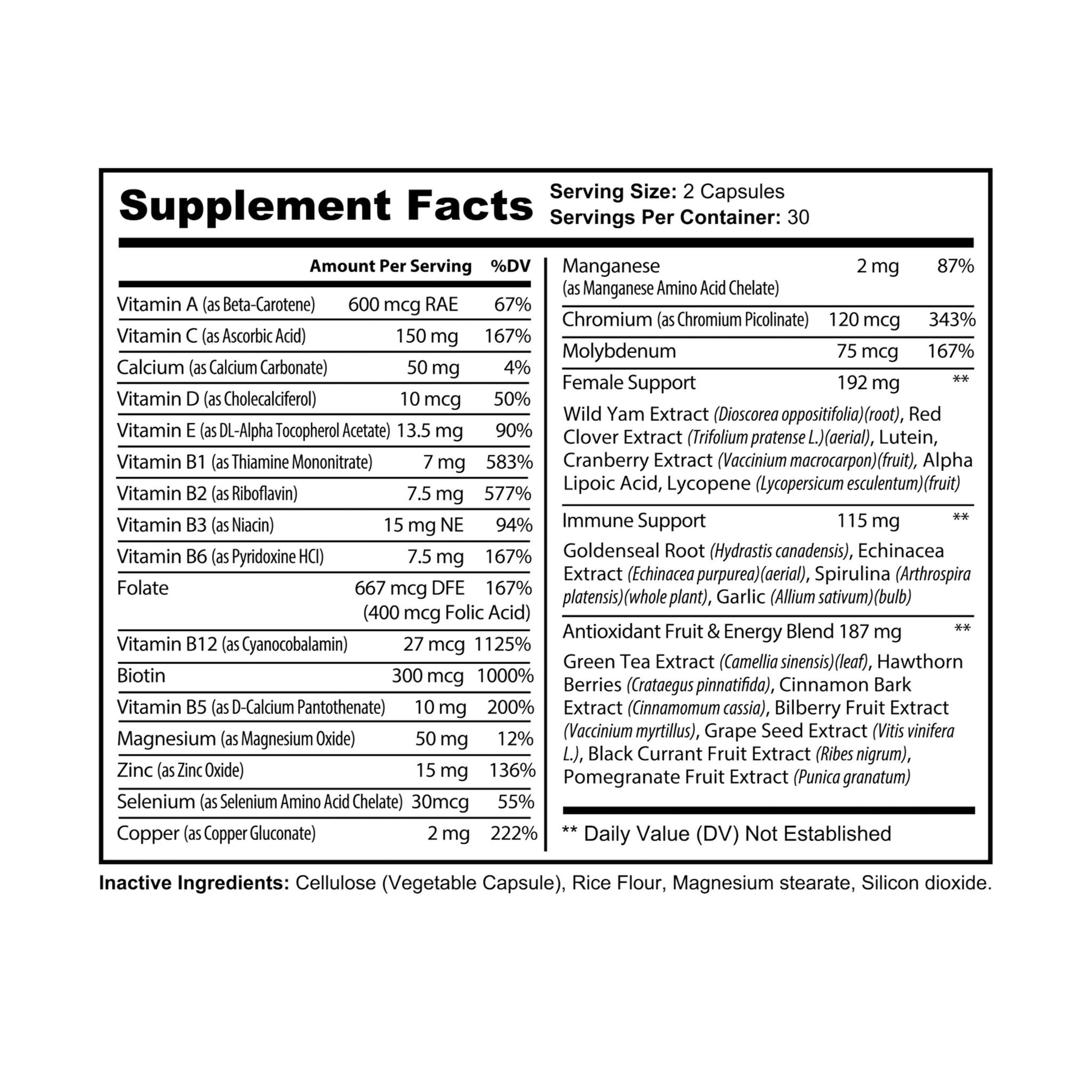 Lifters' Peak Women's Multivitamin