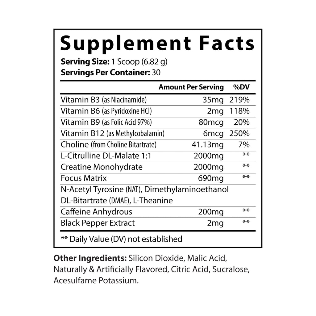 Lifters' Peak Fruit Punch Pre-Workout
