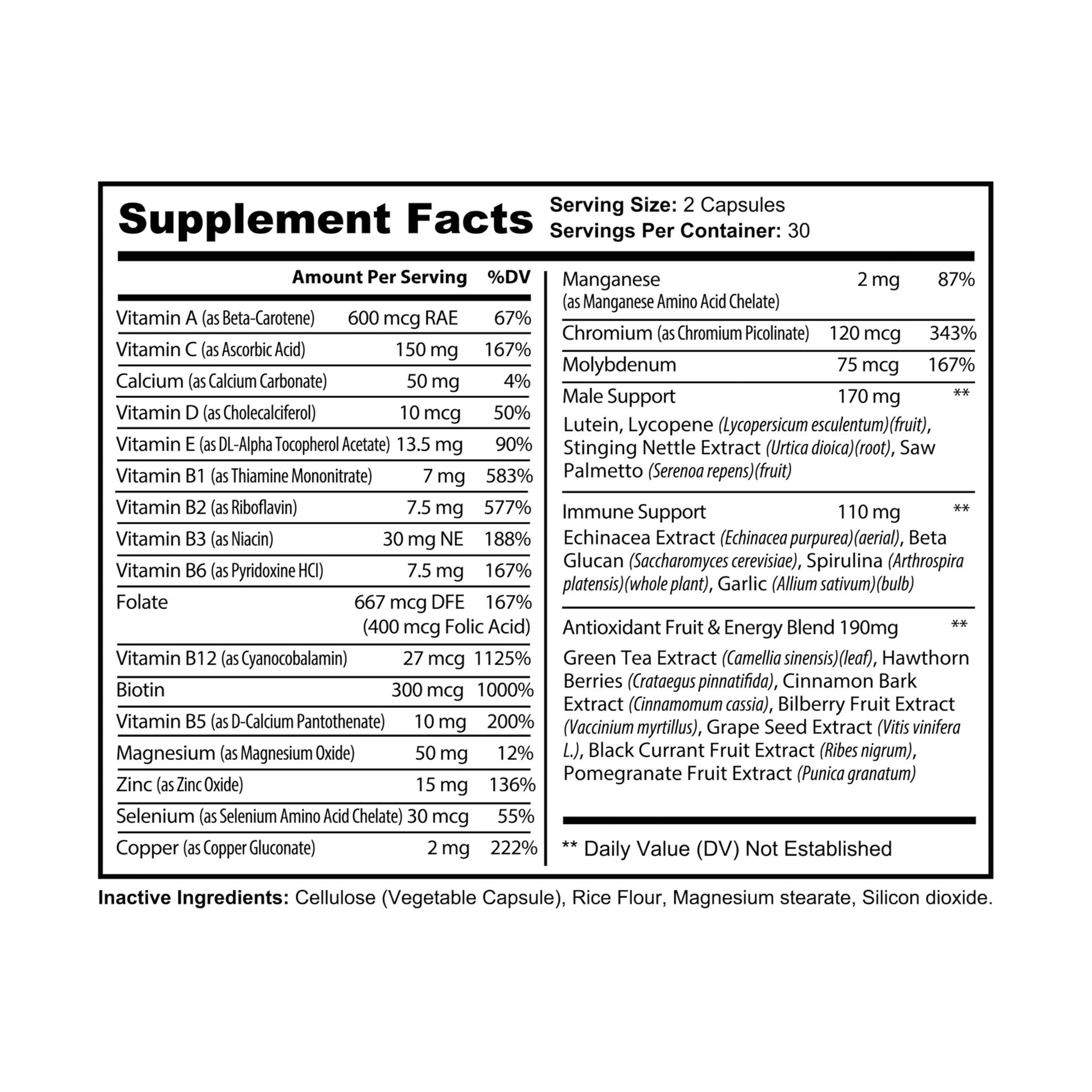 Lifters Peak Men's Multivitamin